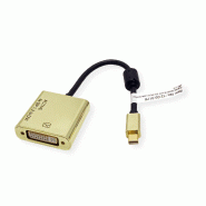 Roline gold 4k adaptateur mini displayport-dvi, minidp m - dvi f_1
