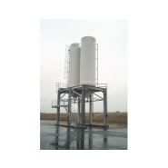 Silo industriel sur portique en acier galvanisé 4 pieds, capacité jusqu'à 200 m3 - ROUSSEAU_1