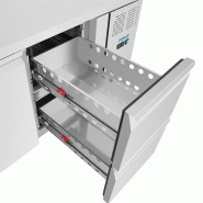 Table réfrigérée positive série U 1 porte 2 tiroirs UA108 Polar_1