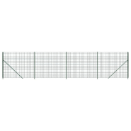 Vidaxl clôture en treillis métallique avec bride vert 2,2x10 m 154183_1