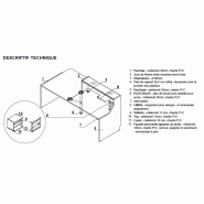 Banque d'accueil droite de couleur Linea avec accès PMR. - 165, Jaune brillant, Droite, Sans_1