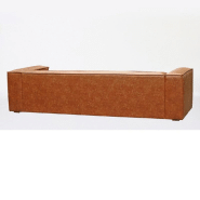 Canapé Hazou marron clair 4 places - Design chic et contemporain - L280 x H68 x P99 cm_1