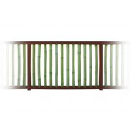 GC3500 barrières urbaines - Urban'NT - acier et bambou avec montants tube carré 70x70mm et remplissage Ø60/70mm_1