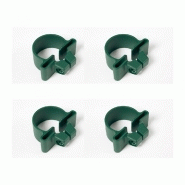 Accessoires de fixation pour panneaux ARISTA ECO, colliers en plastique vert