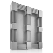 Palette plastique 1000 x 1200 mm - 5 semelles, très résistante aux chocs, hygiénique et lisse - TC3-5_1