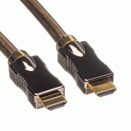 ROLINE Câble HDMI Ultra HD avec Ethernet, 4K, M/M, noir, 1,5 m_1