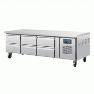 Soubassement réfrigéré positif GN 1/1 Série U 6 tiroirs DA465 Polar_1