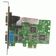 Carte PCI Express à  2 ports série DB9 RS232 - Adaptateur PCIe série avec UART 16C1050_1