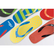 Tongs publicitaires personnalisables - PE et brides en PVC - Quantité minimale 50 paires_1