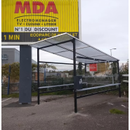 Abri pour chariot à toiture droite en pente - Profondeur 4350mm x l2330mm x h2600mm - EVO 5 - Le temple du mobilier_1