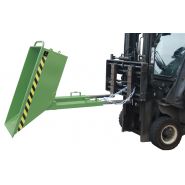 Benne basculante à poignée - capacité 250 à 400 L - charge 300 Kg - système de sécurité par chaîne_1