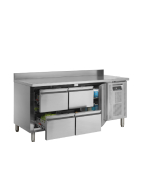 Desserte réfrigérée positive - 4 tiroirs, 1 porte, inox AISI304, 402 litres - Température +2°C à +10°C - TEFCOLD_1