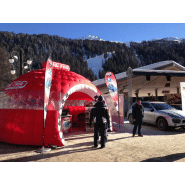 Igloo gonflable auto-ventilé - Go-Up Concept - Tissu nylon résistant M1/M2 pour événements publicitaires_1