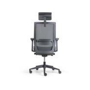 Siège ergonomique de bureau Giant - soutien lombaire réglable, têtière et accoudoirs 3D_1