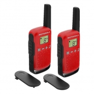 T42 Red x2 - Talkie Walkie Motorola - 4 km de portée, compact et léger_1