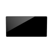 CAMPAVER Nativ Radiateur connecté Horizontal 1500W Verre massif Noir astrakan - Intuis - K161125_1