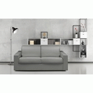 Canapé convertible NIGHT EXPRESS - Matelas 14 cm polyuréthane - Gris clair - Couchage 120 cm_1