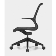 Fauteuil de bureau design D40 - Accoudoirs fixes - Référence 6414 FR125 - Assise en maille respirable, réglable en hauteur_1