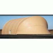 Tunnel de stockage p20 / fermé / porte / pignon / 20 x 20 x 10.10 m_1