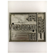 Bandes gravées interchangeables en bronze ou inox pour fer à chaud portatif - personnalisation avec texte, logos et symboles_1