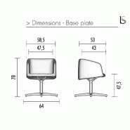 Chauffeuse d'accueil Nest - Mobel Linea - Gris_2