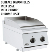 Plancha électrique professionnelle Combisteel 40 cm - série 700, inox ou chrome, thermostat intégré_1