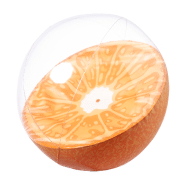 Ballon de plage en PVC - Ø28 cm - Décoration fruits - Couleur orange_1