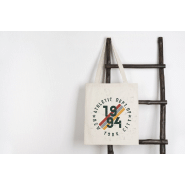 Tote bag en coton - anses longues - 100% coton - 180 g/m² - beige - 90 g_1