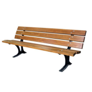 Banc Longueur 1.80m  avec 6 lames de bois exotique  - Malesherbes_1