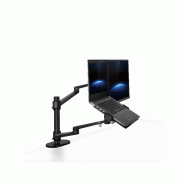 Bras articulé écran et ordinateur portable noir_1