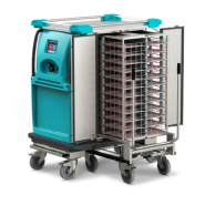 Chariot Distributeur de repas sur plateaux - Technologie embarquée pour liaisons froide et surgelée -  Compactserv_1