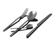 Couteau de table Kodai Vintage Q23 - Acier Inox 18/0 - Manche martelé et finition patinée_1