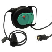 Enrouleur électrique à rappel automatique à ressort - 7 mètres - protection thermique IP42 - P105 - câble H05VV-F 3G1,5 mm²_1