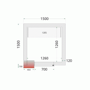 Kit de Rayonnage pour Chambres Froides Négatives Tefcold CRNF1515_1