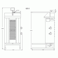 Machine à kebab gaz GD2 POTIS_1