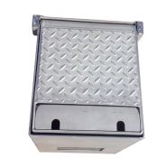 Borne 9350 - borne escamotable électrique - aireservices - 1 à 4 prises ip67 mono - assistance à l’ouverture et à la fermeture par vérin à gaz_1