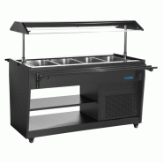 Buffet réfrigéré série G noir 4 GN1/1 PG007 Polar_1