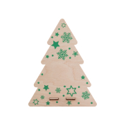 Sapin support téléphone en contreplaqué de bouleau - couleur verte - livré à plat_1