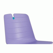 Chaise de réunion Mindy avec pied chromé. - Lilas_1