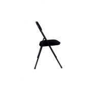Charlotte - chaise pliante banquet et séminaire - Vif Furniture - velours noir M1_1
