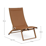 Fauteuil lounge inclinable Taylor Pecan 53 x 166,5 x 90 cm - par 2_1