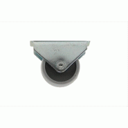 Lot de 4 roulettes fixes en nylon gris de 30 mm, capacité de charge de 30 kg_1