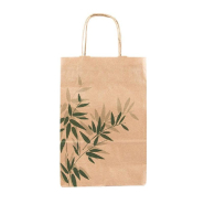 Sac kraft brun poignées torsadées Feel Green 20+10x29cm - par 250_1