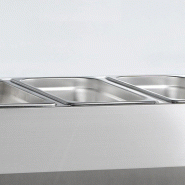 Vitrine réfrigérée GN1/4 VK33-140 Inox L1400mm 33587 TEFCOLD_1