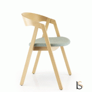 Chaise avec assise tissu Artea - Sokoa - Grenat - SM5_1