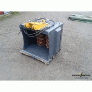 Godets concasseurs pour broyage des déchets - Viper Crusher VPCV-22 - Vipermetal - Moteur à tambour rotatif lent - Matériaux difficiles_1