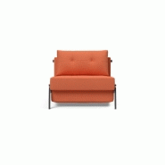 Innovation Living - Fauteuil design convertible Sofabed Cubed 02 Chrome Argus Rust - Lit 200x90 cm_1