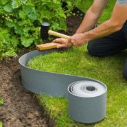 Nature arête de bordure de jardin 0,15x10 m gris 428501_1