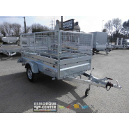 Remorque polyvalente Lider Robust 2m50 - 1 essieu freiné - PTAC : 1300 kg - 253 x 134 x H50 cm - Référence 34392_1