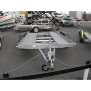 Remorque porte voiture Humbaur IMOLA 4064 - 2 essieux freinés, acier galvanisé, rampes alu intégrées_1